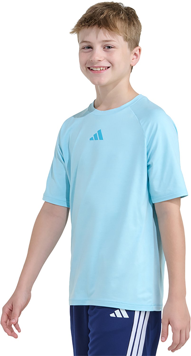 adidas Boys' Raglan Polyester Short Sleeve T-shirt - view number 3