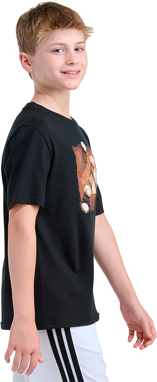 adidas Boys' Bar Baseball Plate Short Sleeve T-shirt - view number 4