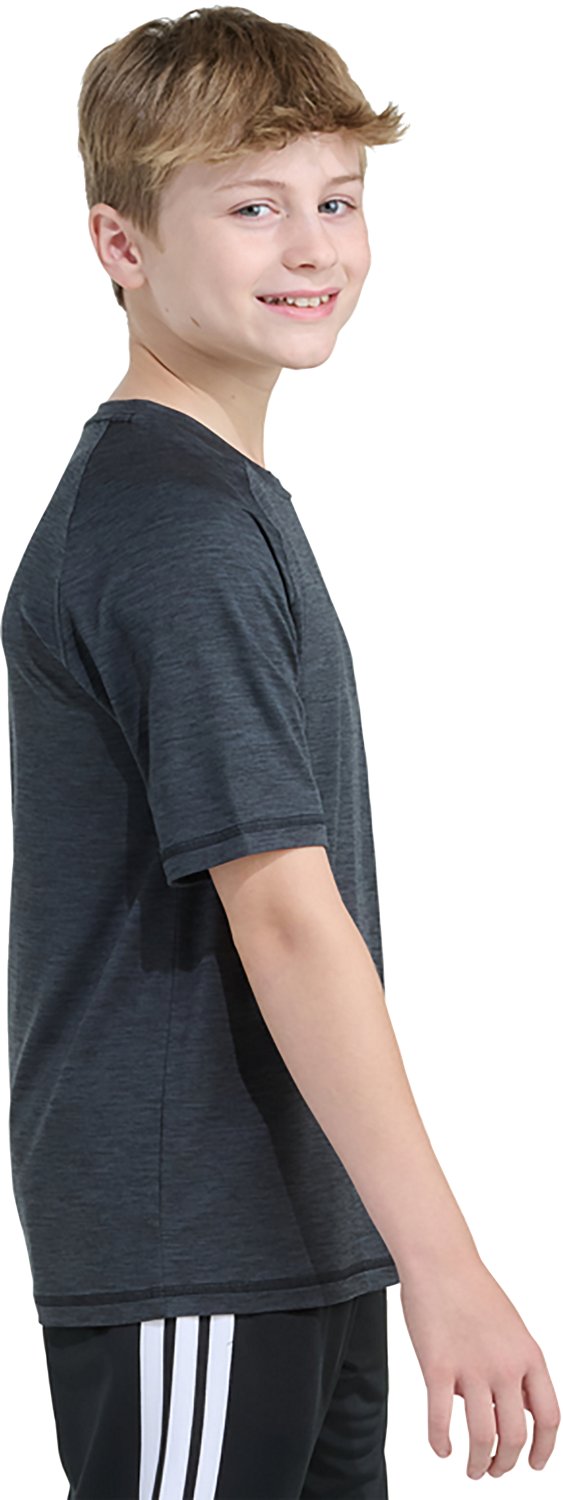 adidas Boys' Raglan Polyester Short Sleeve T-shirt - view number 4