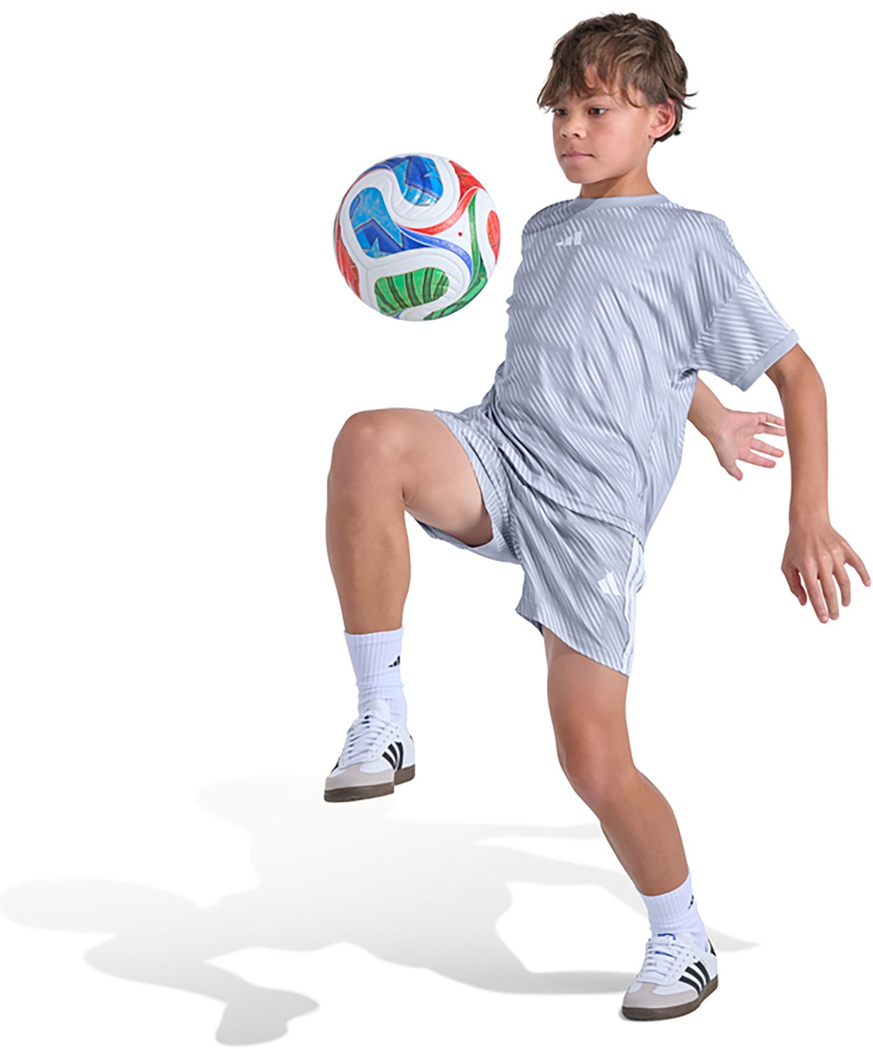 adidas Boys' All Over Print World Soccer Shorts 5 in. - view number 5