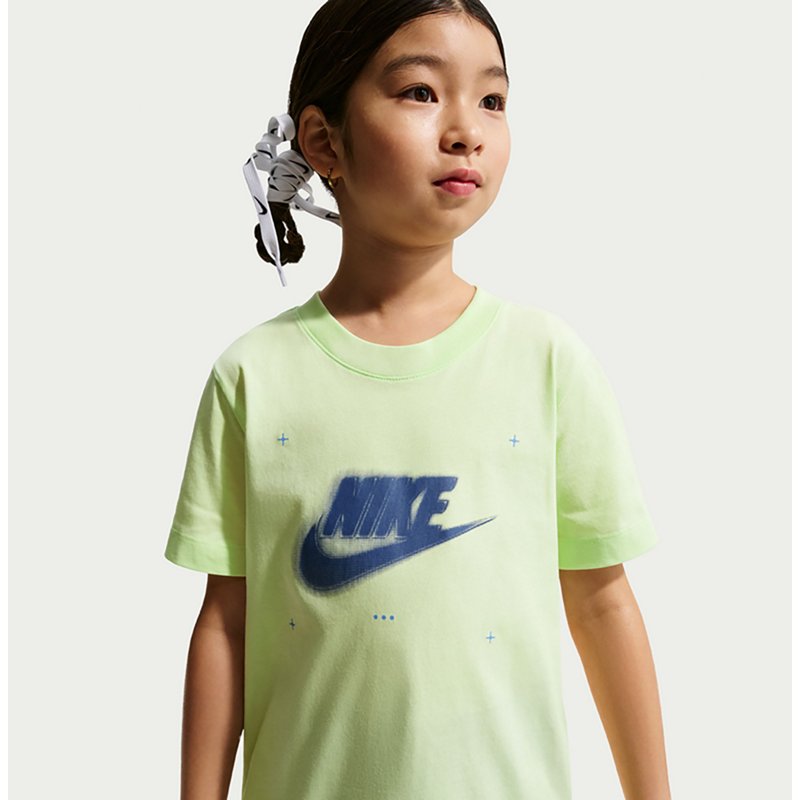 Nike Big Kid Unisex Crew Neck Short Sleeve Regular Fit Graphic T-Shirt, Large, Green