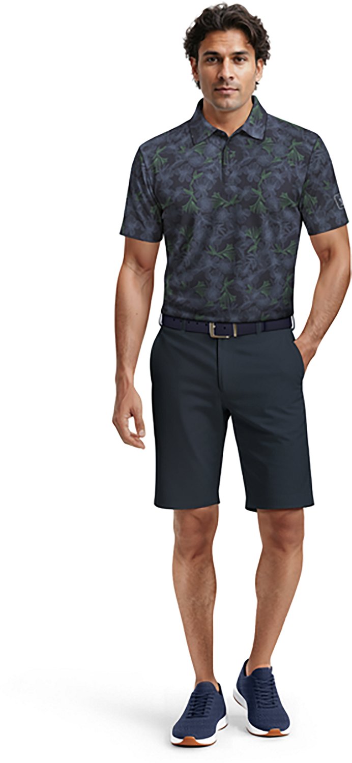 PGA Tour Men’s Short Sleeve Linear Botanical Polo - view number 3