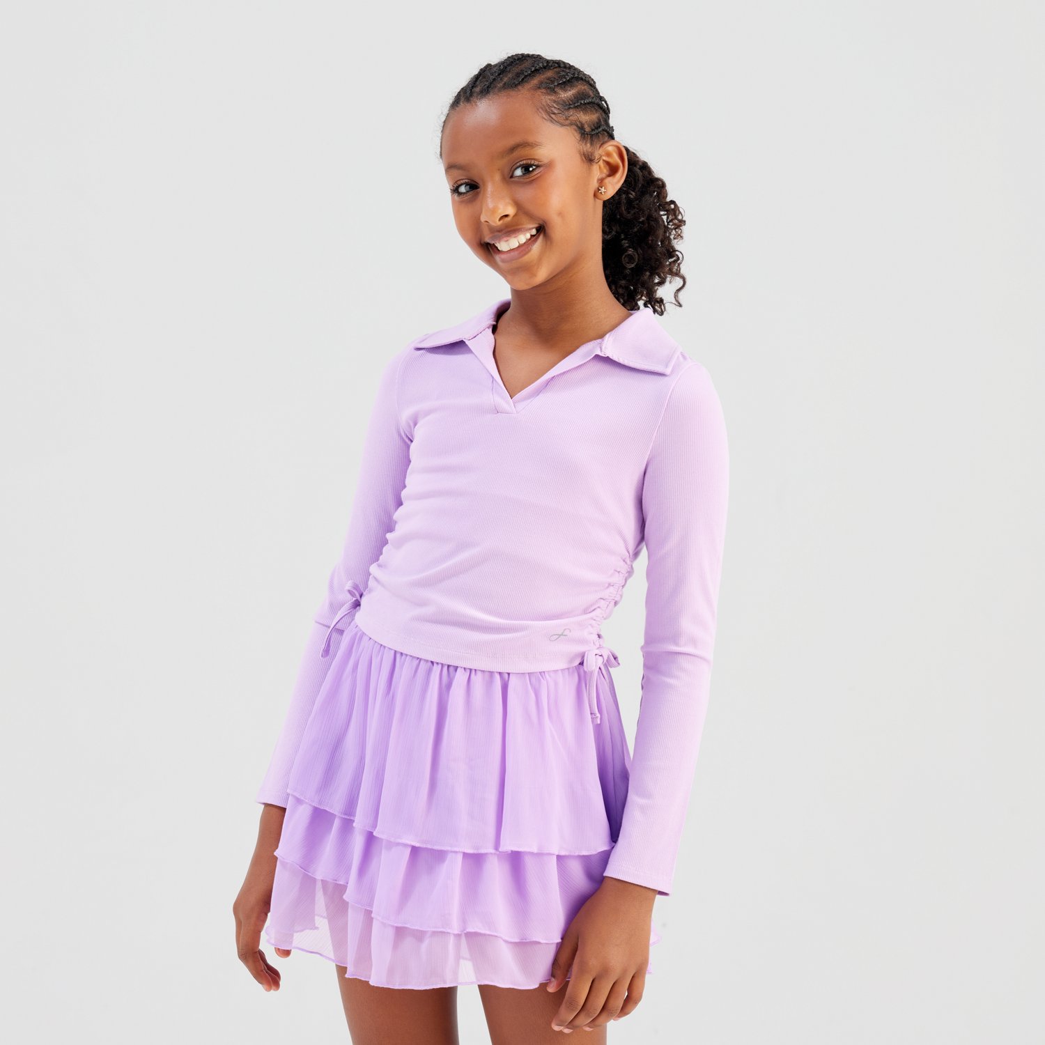 Freely Girls’ Ivory Long Sleeve Top’