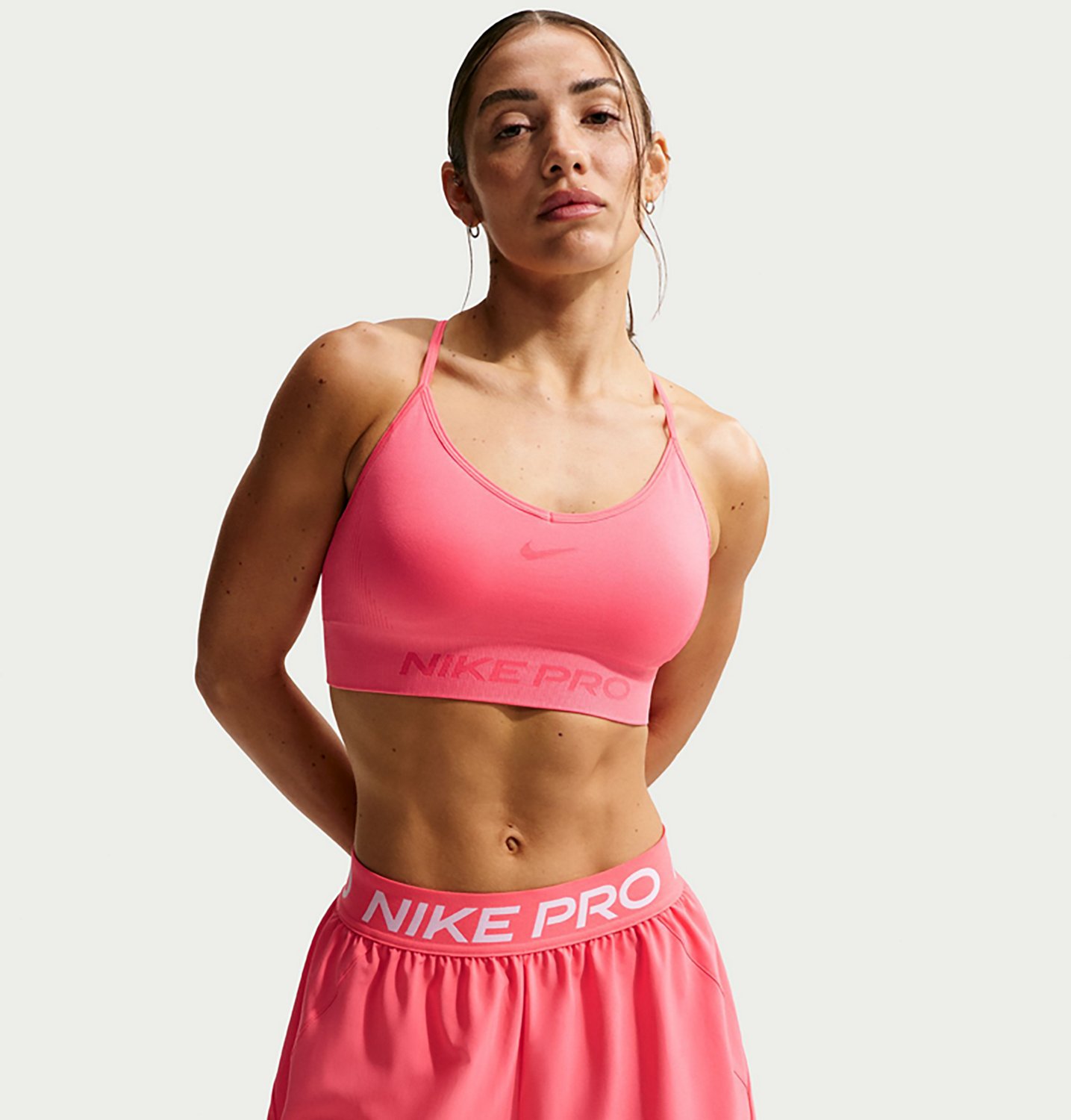 Nike Women's Pro Dri-FIT Mid-Rise Brief-Lined Woven Shorts 3 in - view number 2