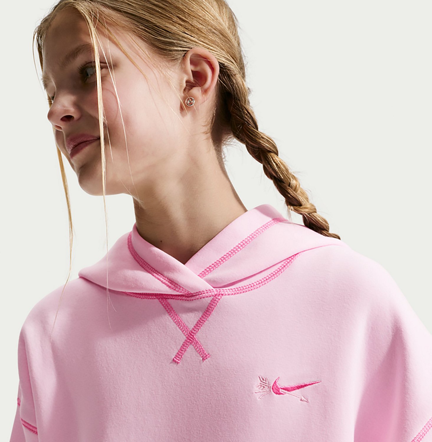 Nike Girls' Nike Sportswear Hyper Fem V-Day Oversized Hoodie - view number 3