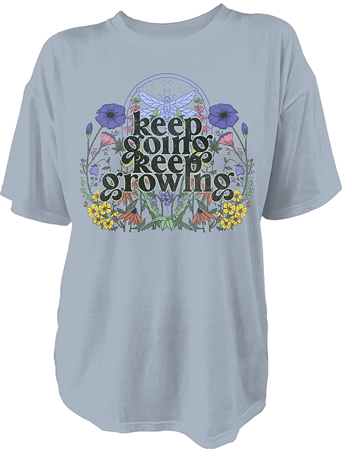 Live Outside the Limits Women's Keep Going Keep Growing Oversized Graphic T-shirt