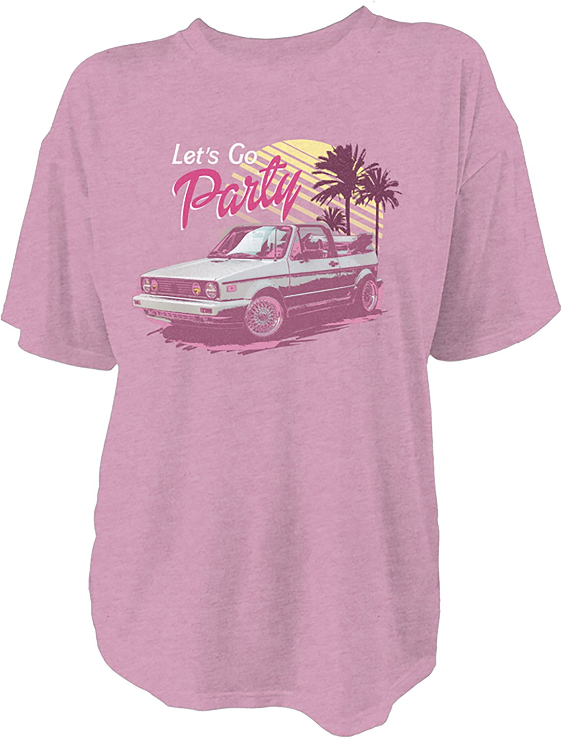 Live Outside the Limits Women's Let's Go Party Oversized Graphic T-shirt