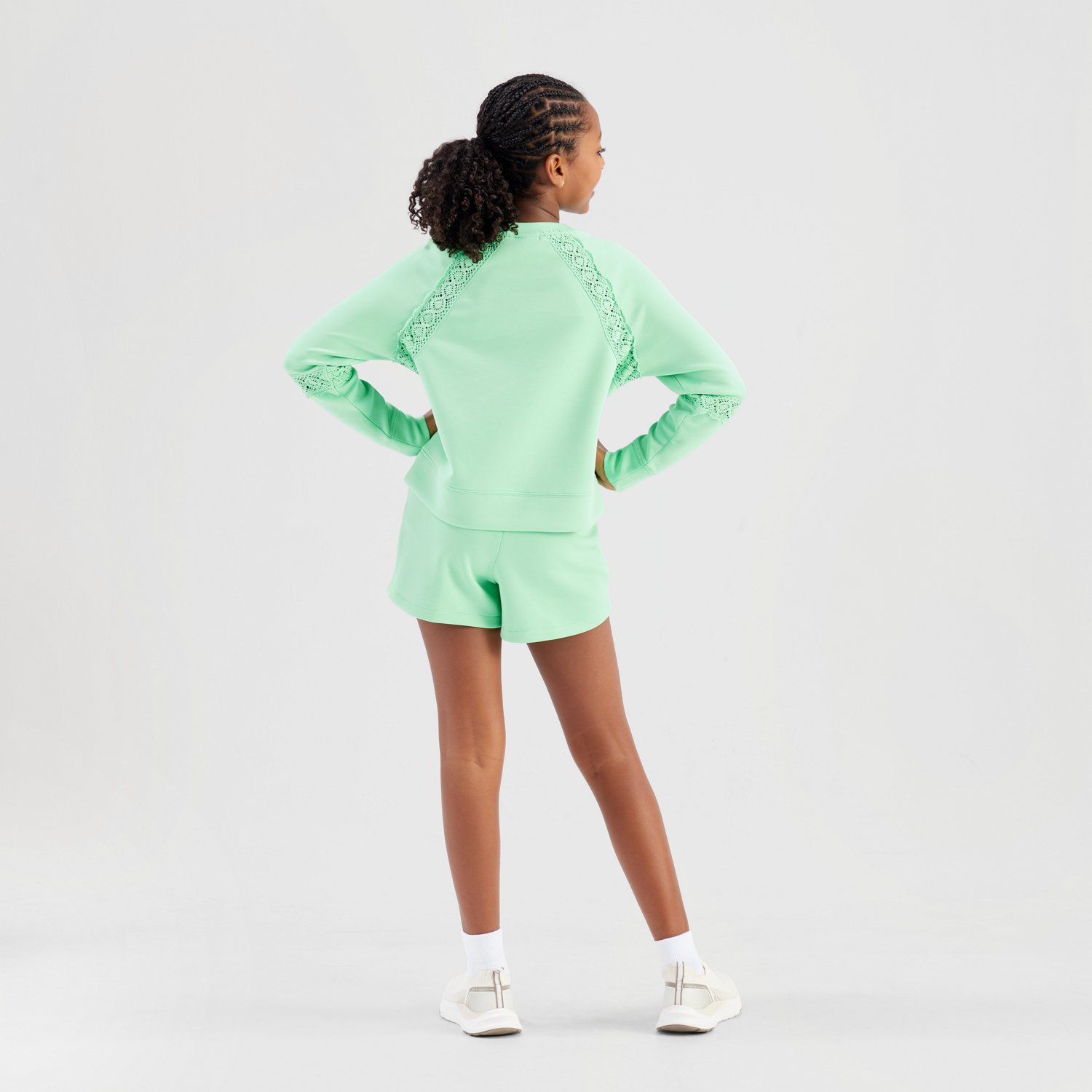 Freely Girls' Georgia Scuba Oversized Crew Sweatshirt - view number 3