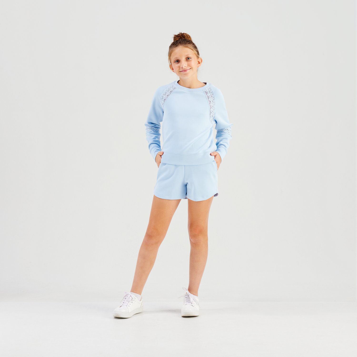 Freely Girls' Georgia Scuba Oversized Crew Sweatshirt - view number 2