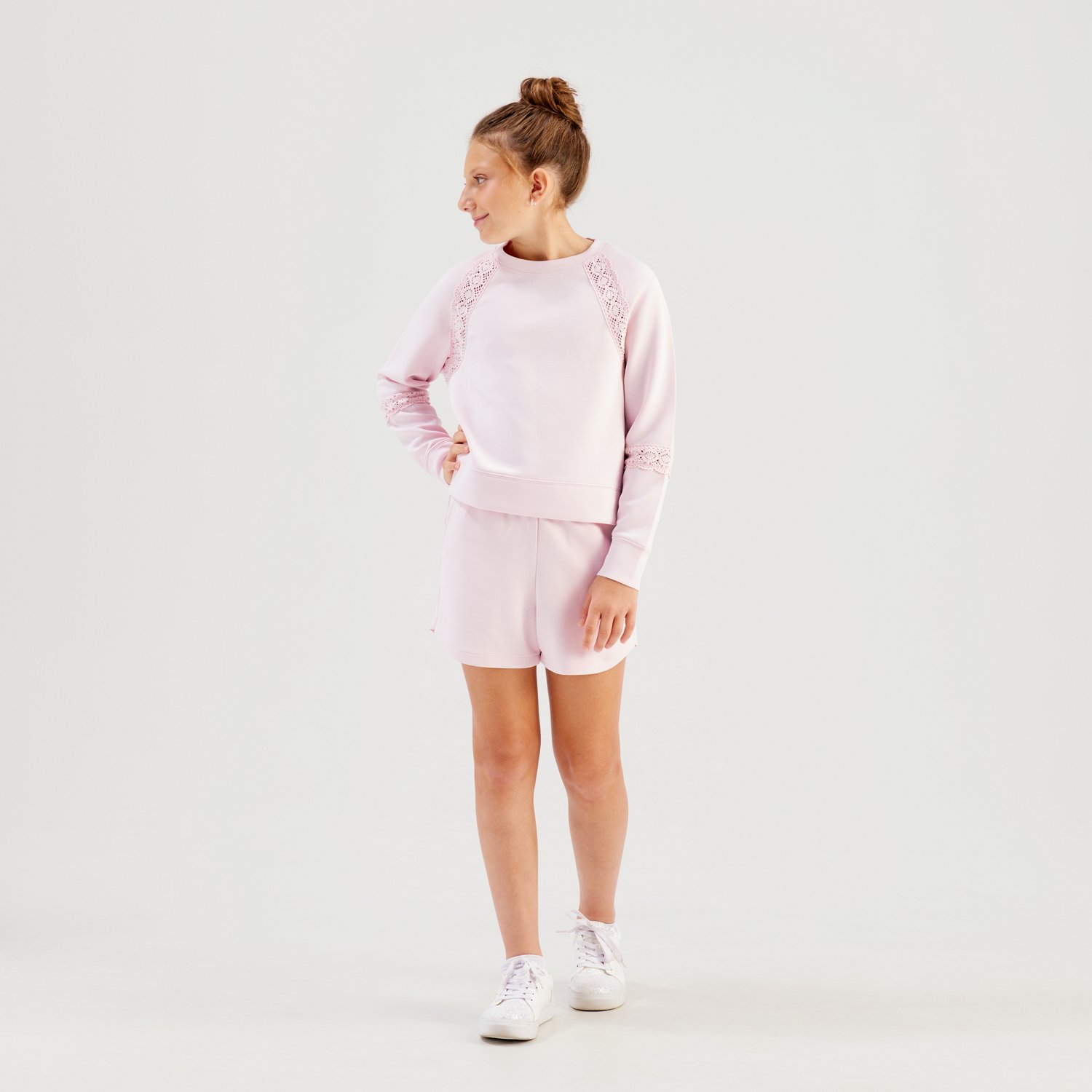 Freely Girls' Georgia Scuba Oversized Crew Sweatshirt - view number 2
