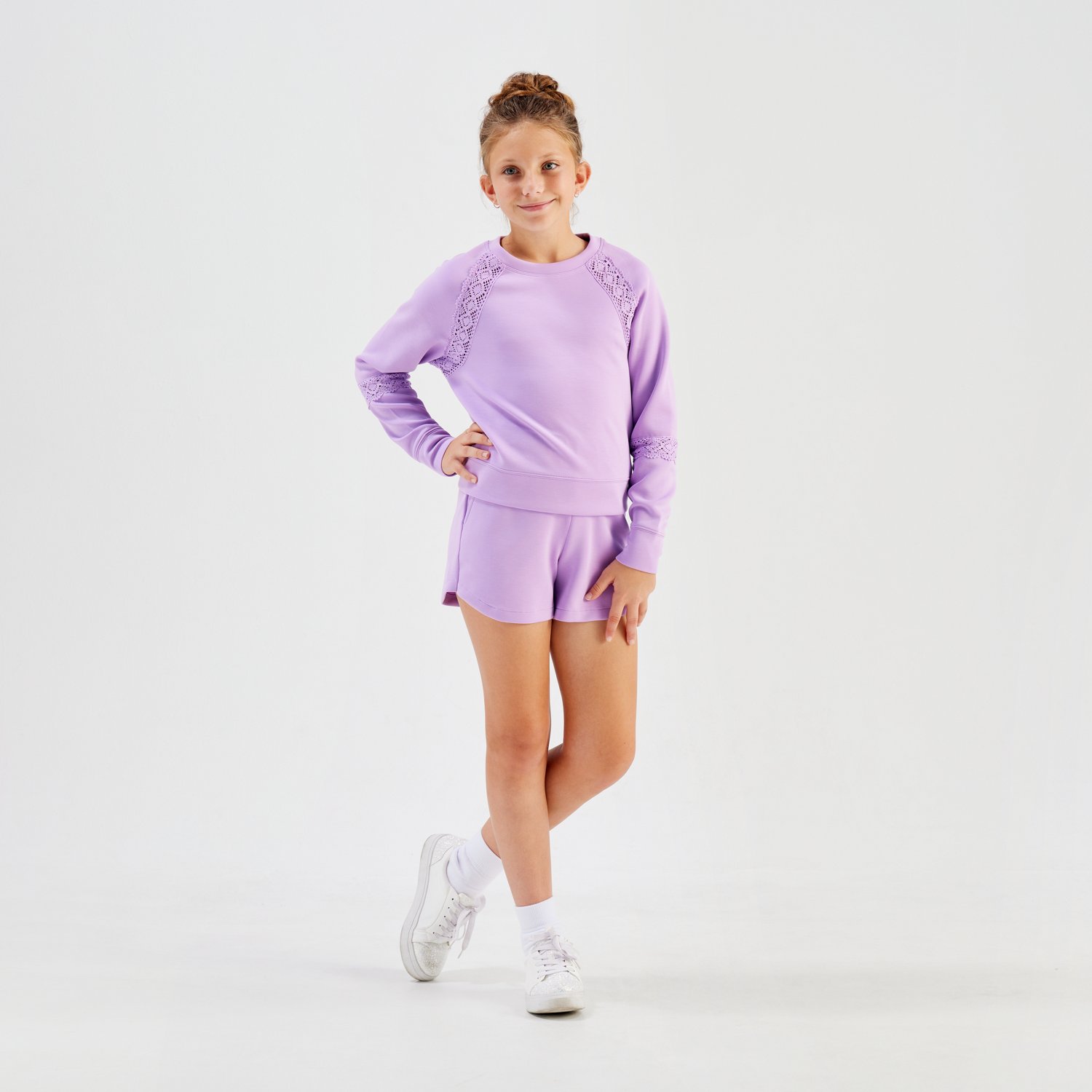 Freely Girls' Georgia Scuba Dolphin Shorts 3 in - view number 2