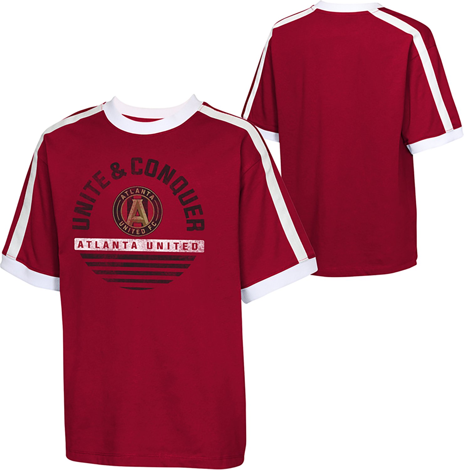 Outerstuff Boys' Atlanta United FC Make It Count Crew Neck Ringer T-shirt