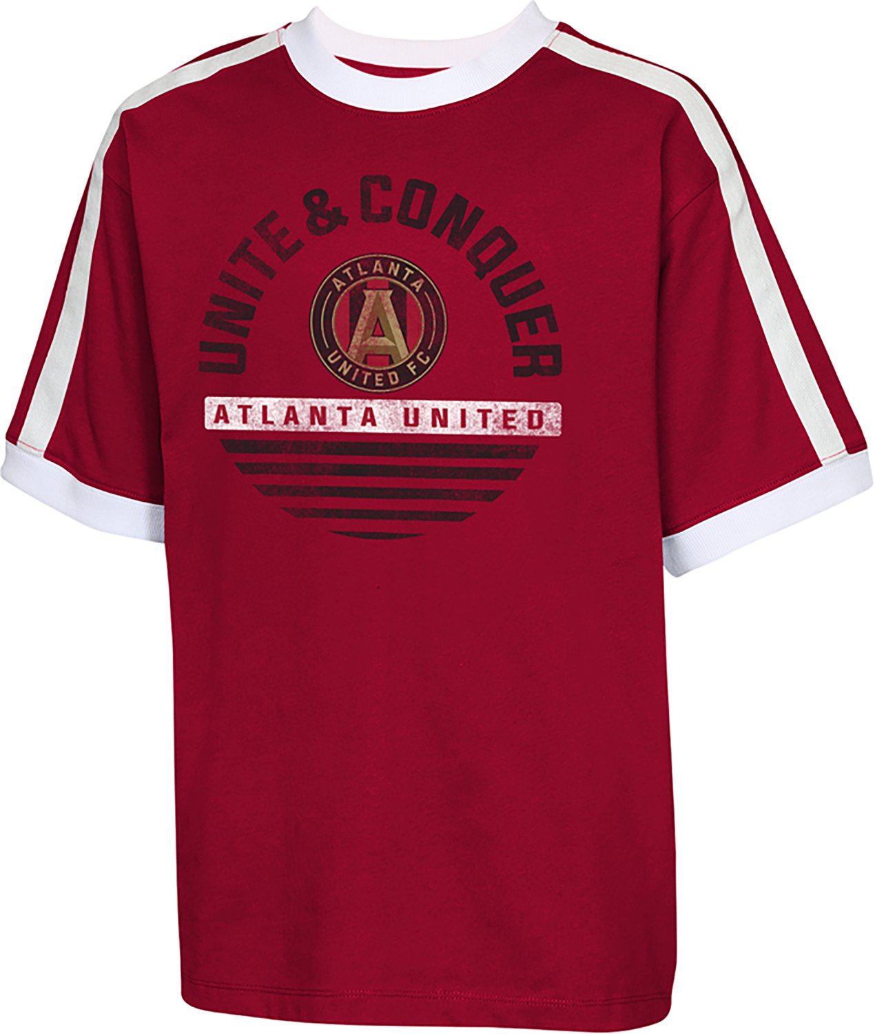 Outerstuff Boys' Atlanta United FC Make It Count Crew Neck Ringer T-shirt - view number 2