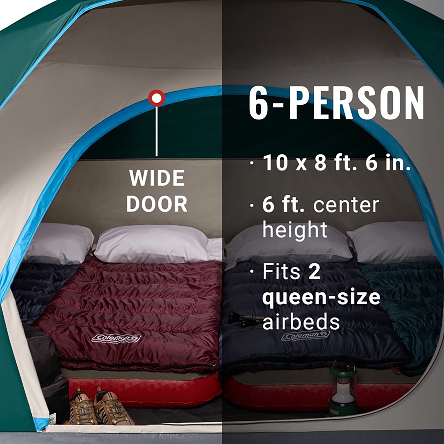 Coleman Skydome 6-Person Camping Tent - view number 4