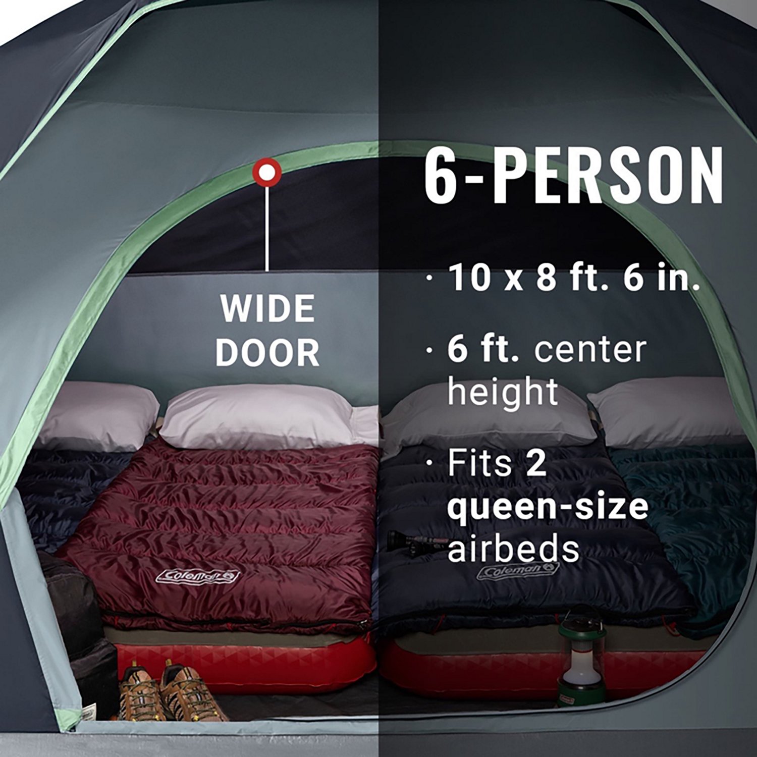 Coleman Skydome 6-Person Camping Tent - view number 2