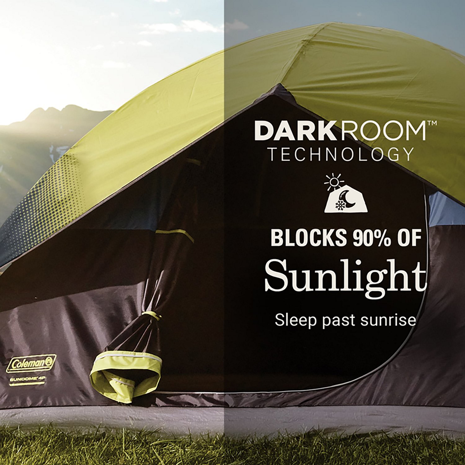 Coleman Sundome 4-Person Dark Room Camping Tent - view number 2