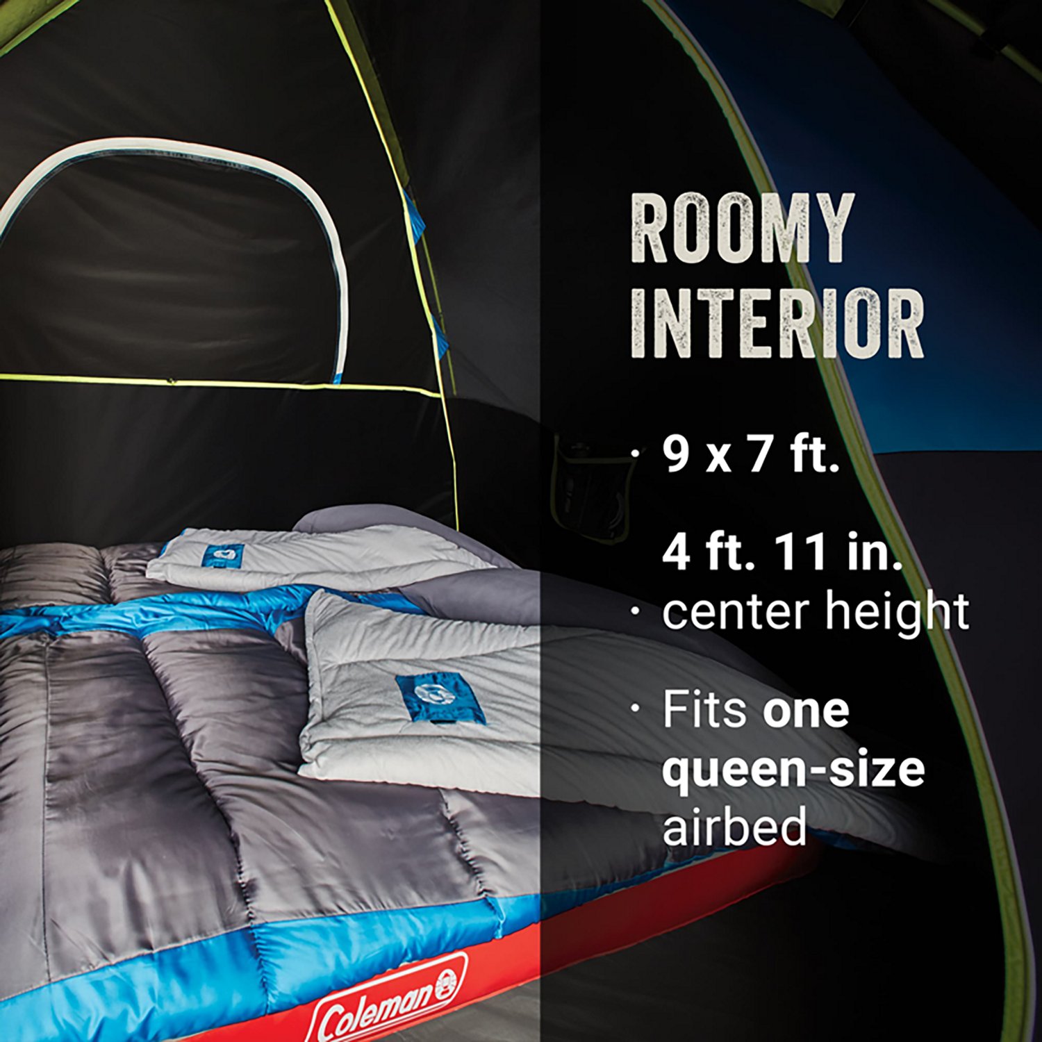 Coleman Sundome 4-Person Dark Room Camping Tent - view number 5
