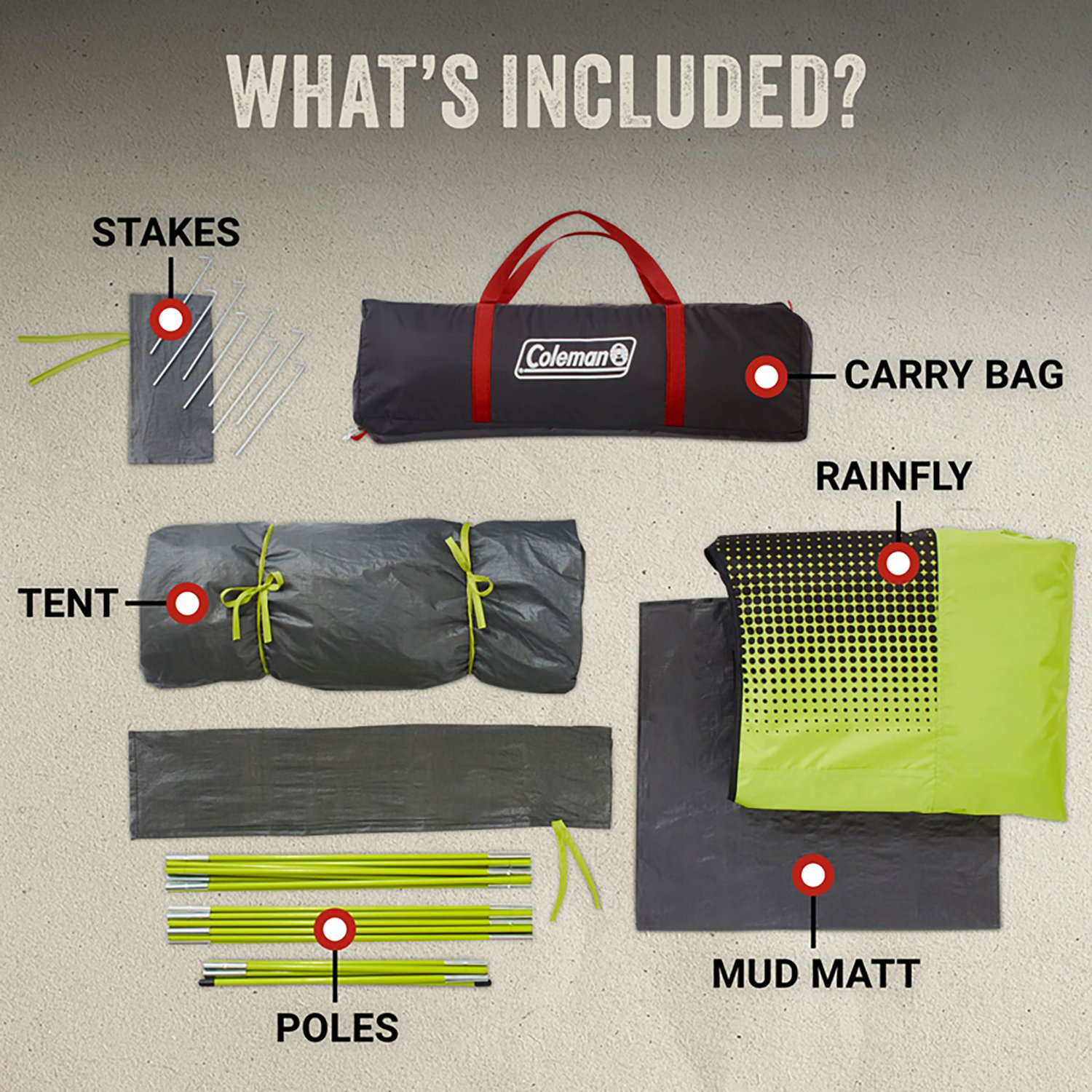 Coleman Sundome 4-Person Dark Room Camping Tent - view number 6