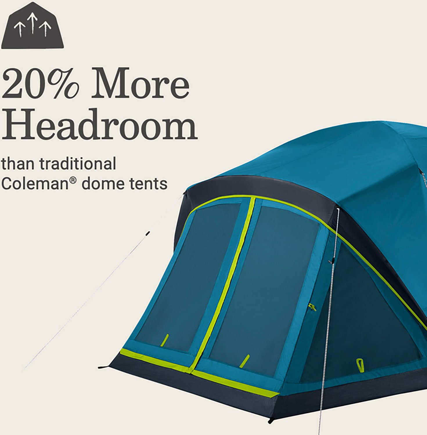 Coleman Skydome 4-Person Screen Room Camping Tent with Dark Room Technology - view number 4