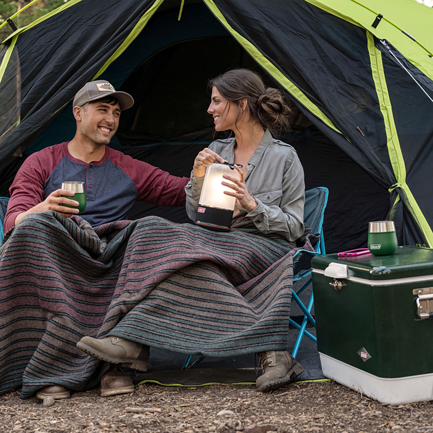 Coleman Carlsbad 4-Person Dark Room Camping Tent with Screen Room - view number 5