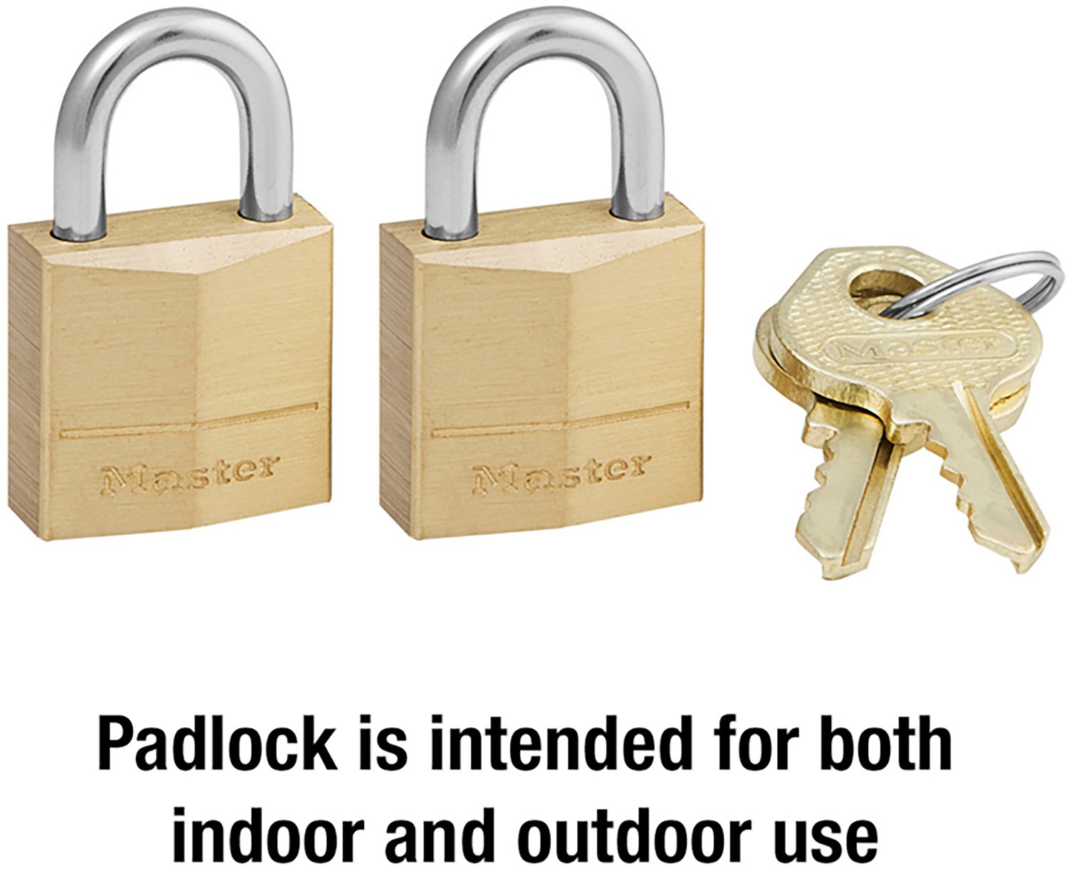 Master Lock Solid Brass Padlocks 2-Pack                                                                                          - view number 2