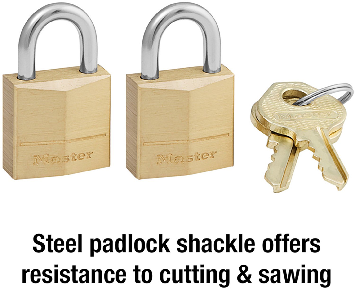 Master Lock Solid Brass Padlocks 2-Pack                                                                                          - view number 4