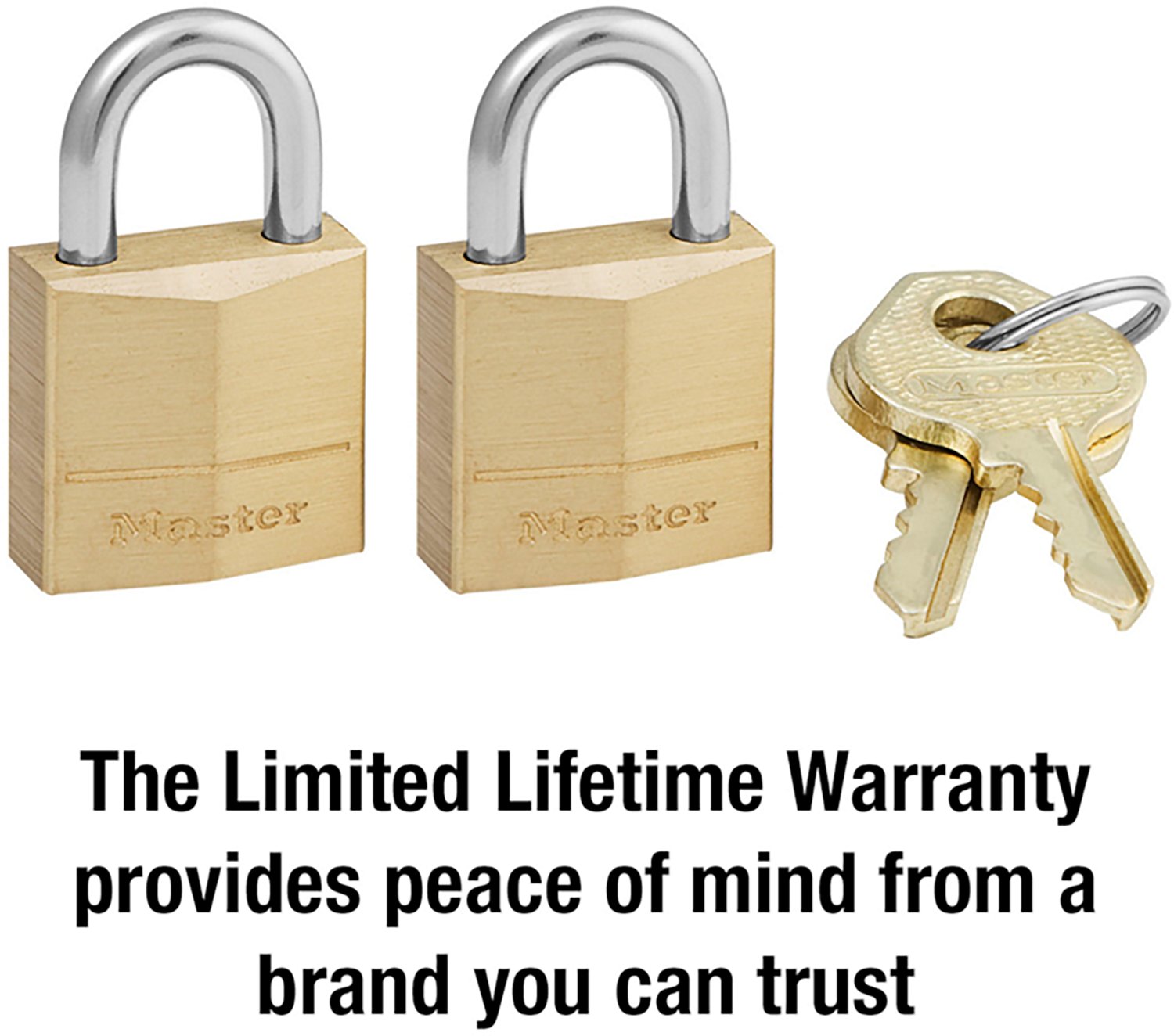 Master Lock Solid Brass Padlocks 2-Pack                                                                                          - view number 5