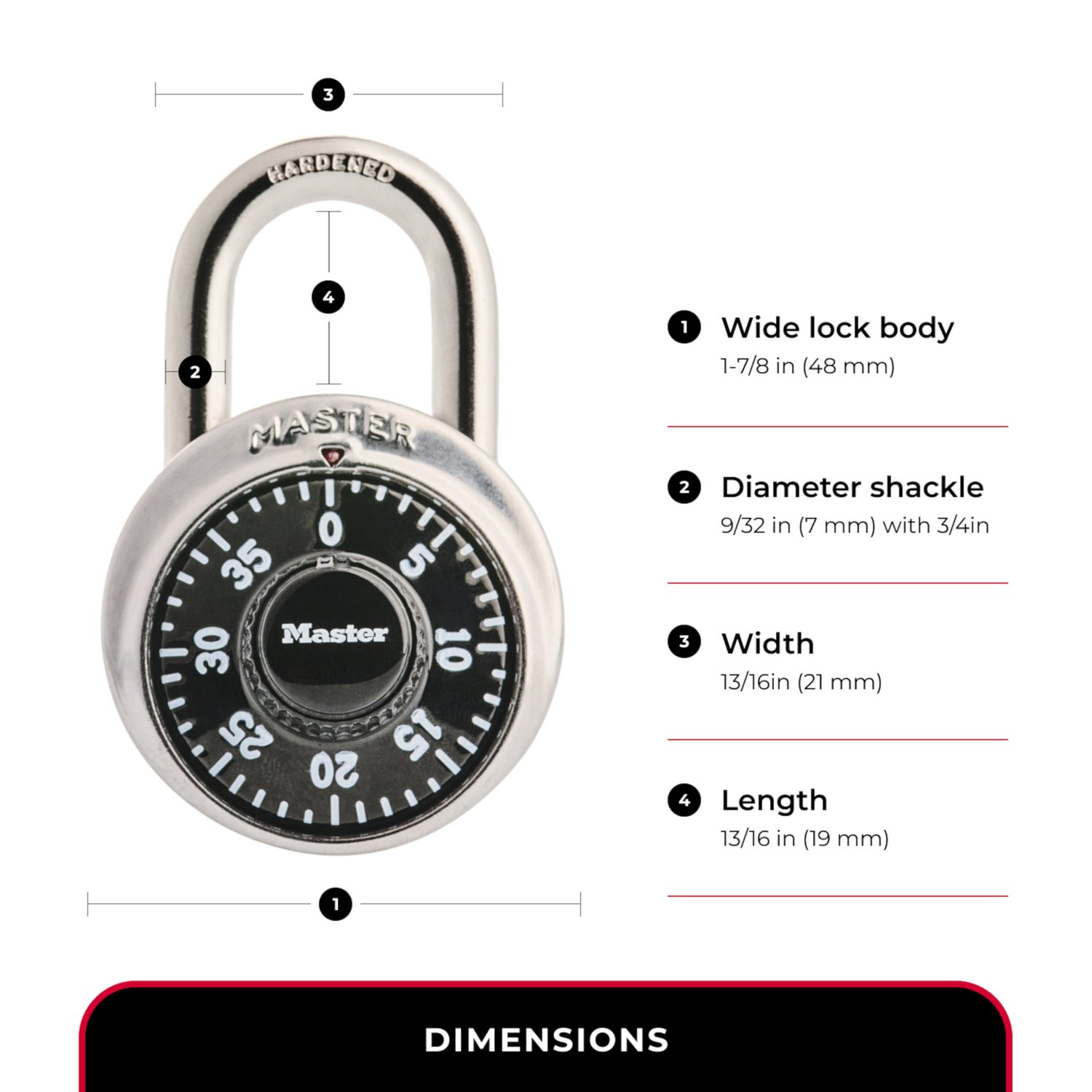 Master Lock Combination Padlock                                                                                                  - view number 4