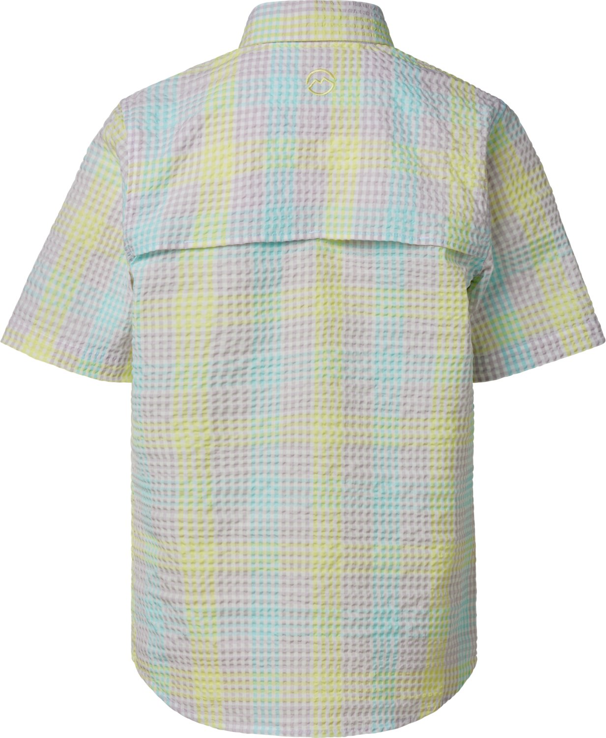 Magellan Outdoors Boys' Seersucker Southern Summer Gingham Button Down Shirt                                                     - view number 2