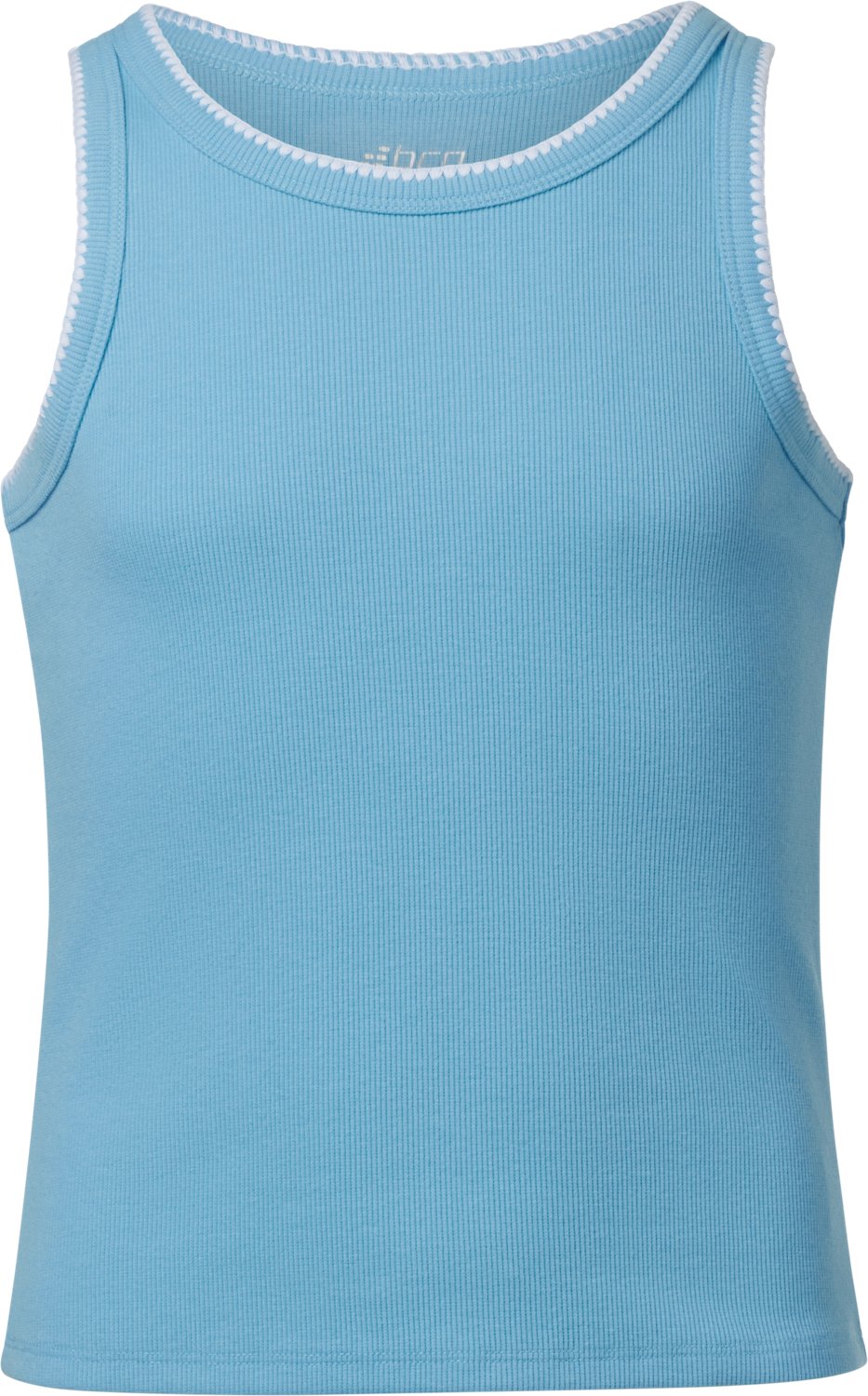 BCG Girls' Blanket Stitch Rib Tank