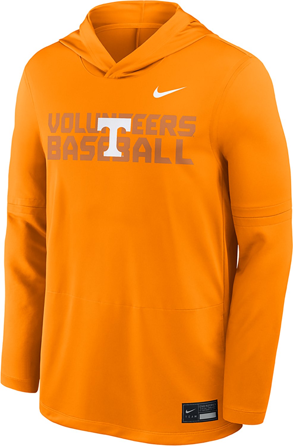 Nike Men's Tennessee Volunteers Baseball Logo Lightweight Hooded Long Sleeve Top - view number 2