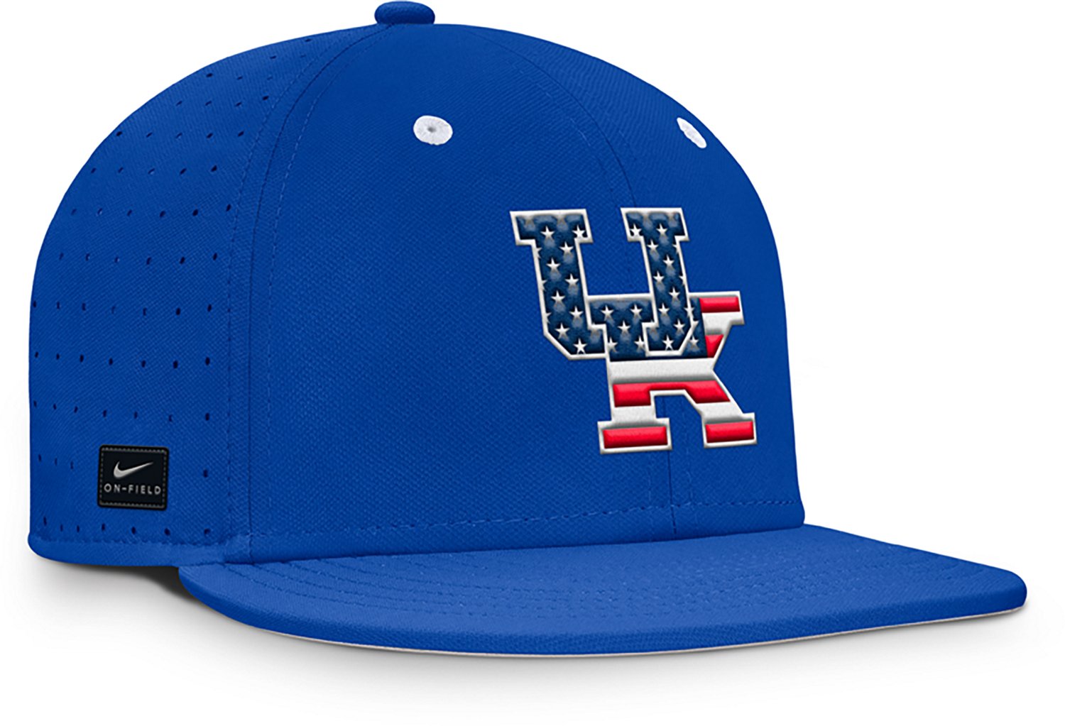 Nike University of Kentucky American Flag Primary Logo DF True Structured Aero Bill Cap - view number 3