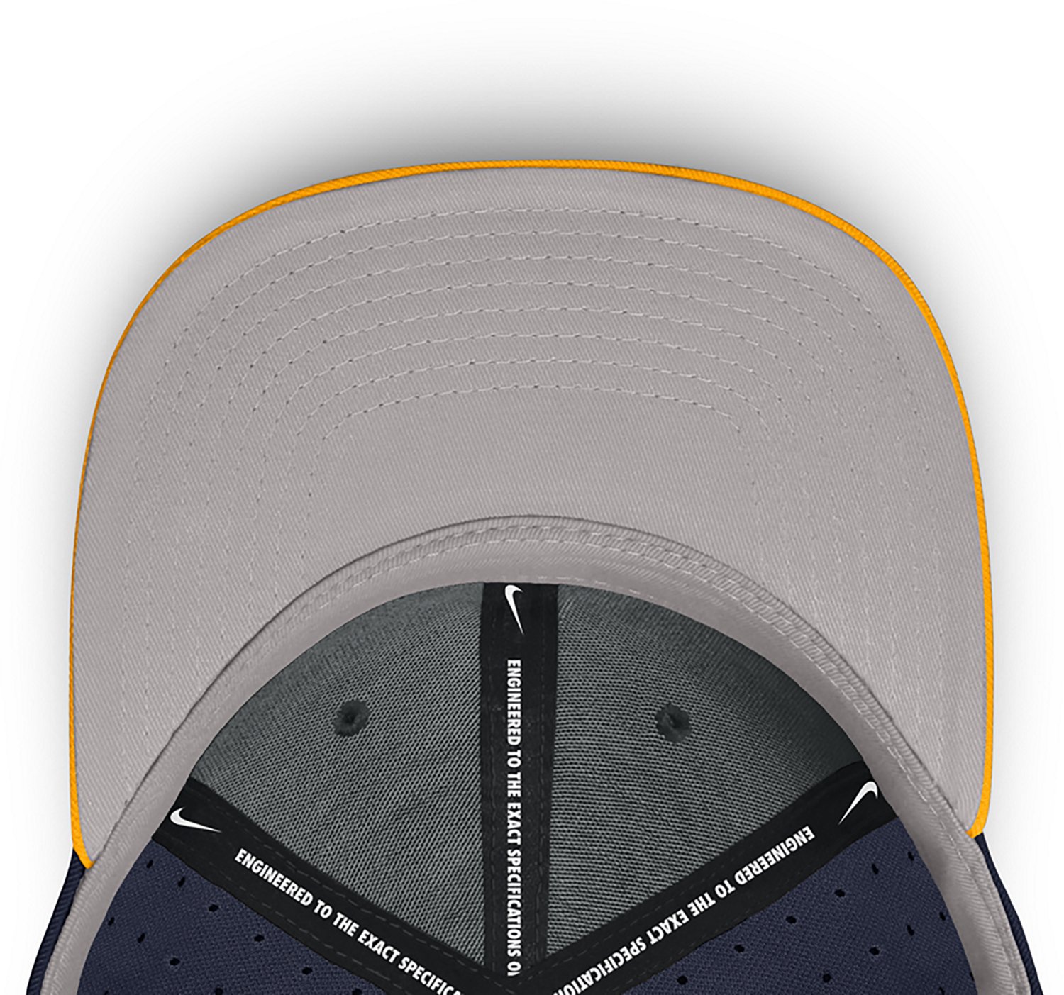 Nike West Virginia University Primary Logo DF True Structured Aero Bill Cap - view number 5