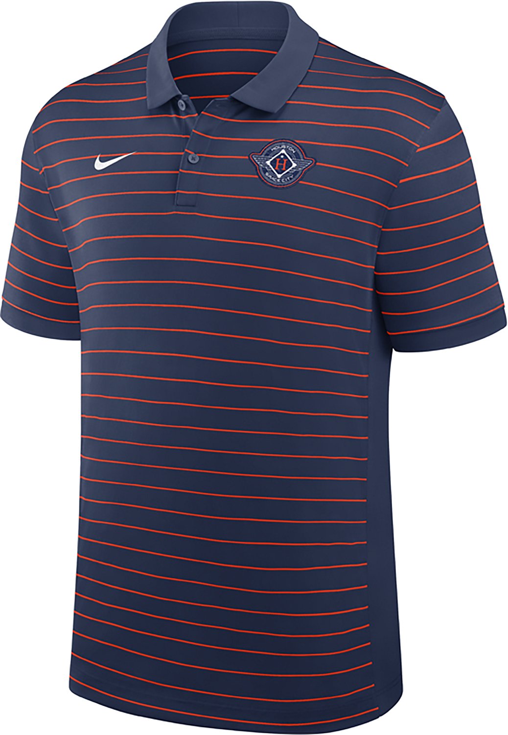 Nike Men's Houston Astros AC City Connect Victory Striped Polo Shirt - view number 2