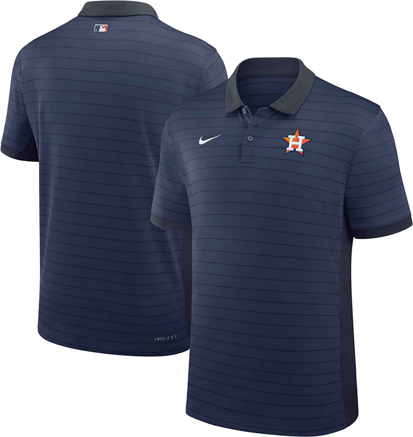 Nike Men's Houston Astros AC Victory Striped Polo Shirt