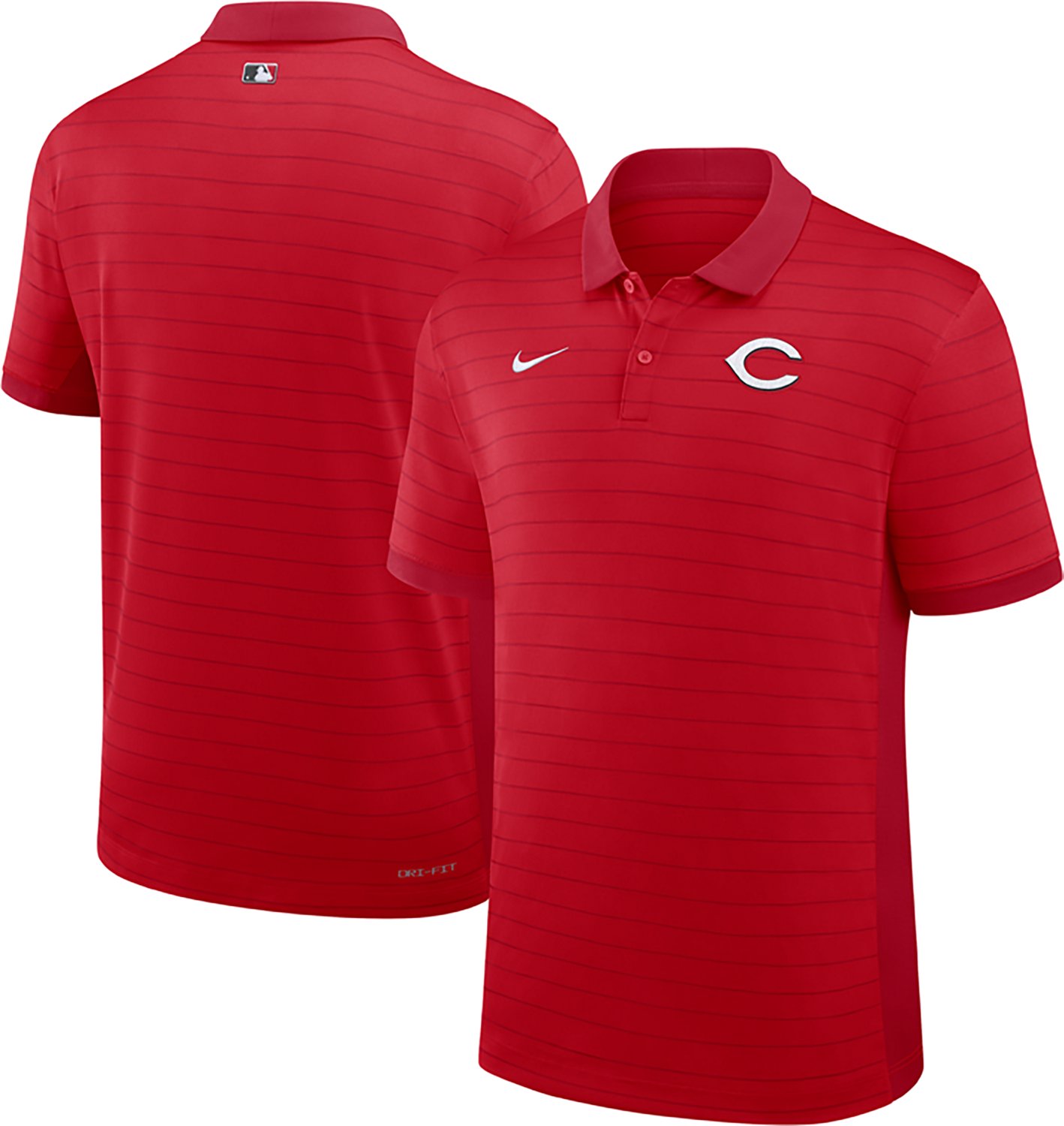 Nike Men's Cincinnati Reds AC Victory Striped Polo Shirt
