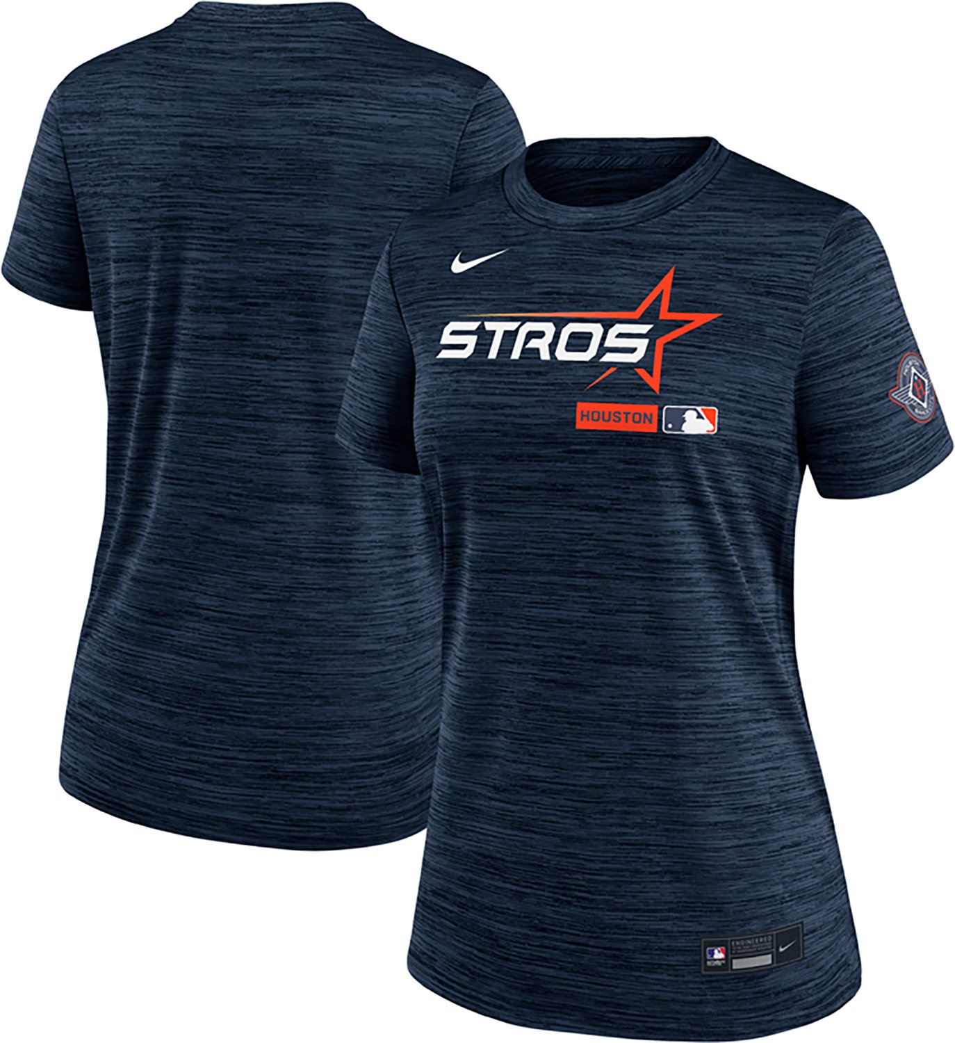 Nike Women's Houston Astros AC Velocity Short Sleeve T-shirt - view number 4