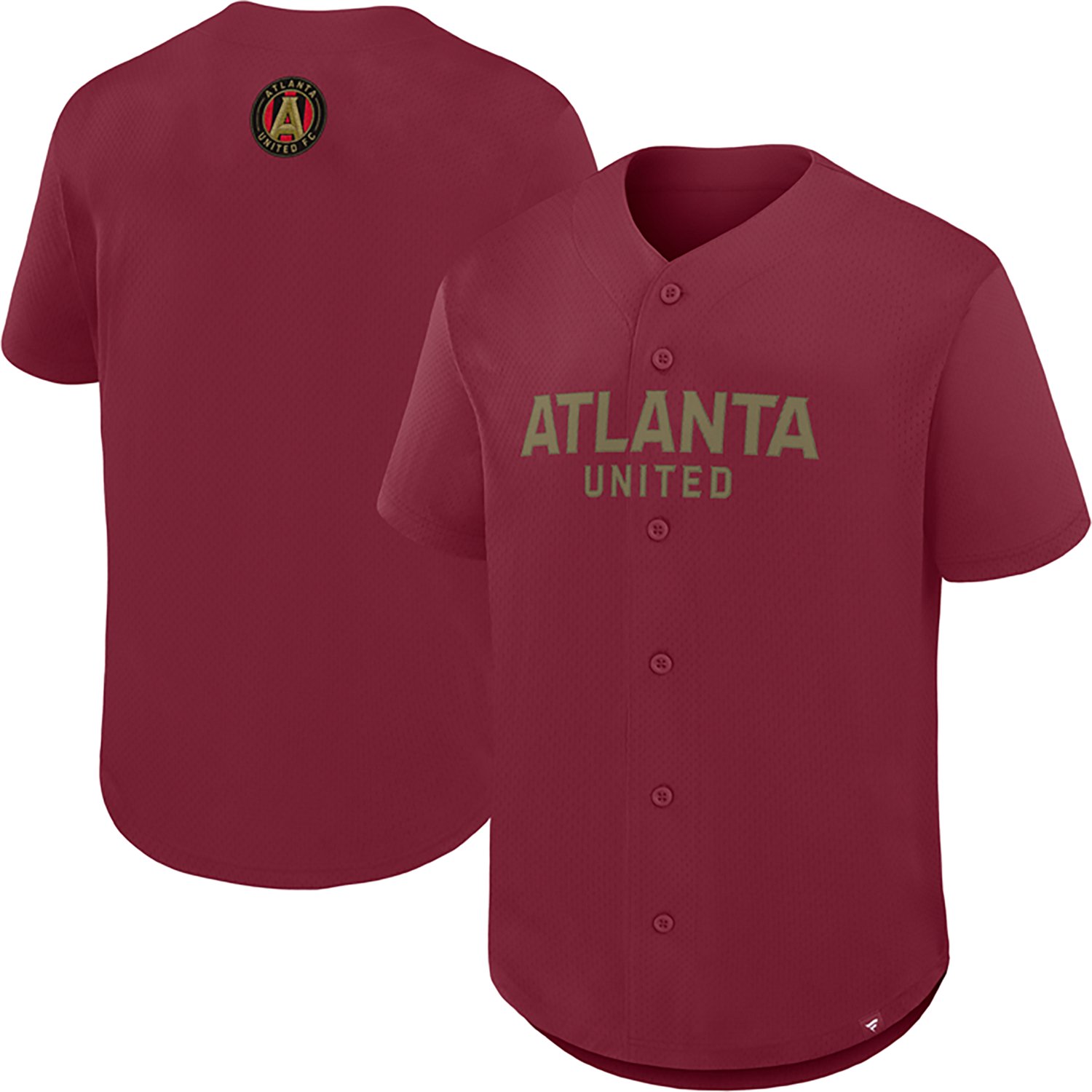 Fanatics Men’s Atlanta United FC Button Down Fashion Jersey