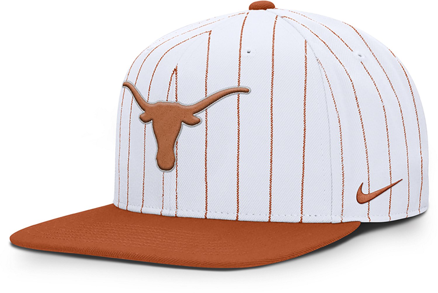 Nike Men's University of Texas Pro Primetime Baseball Pinstripe Snapback Cap