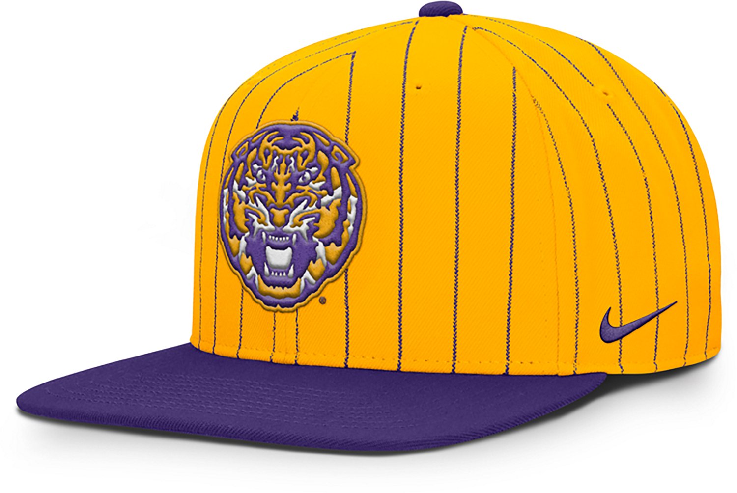 Nike Men's Louisiana State University Pro Primetime Baseball Pinstripe Snapback Cap