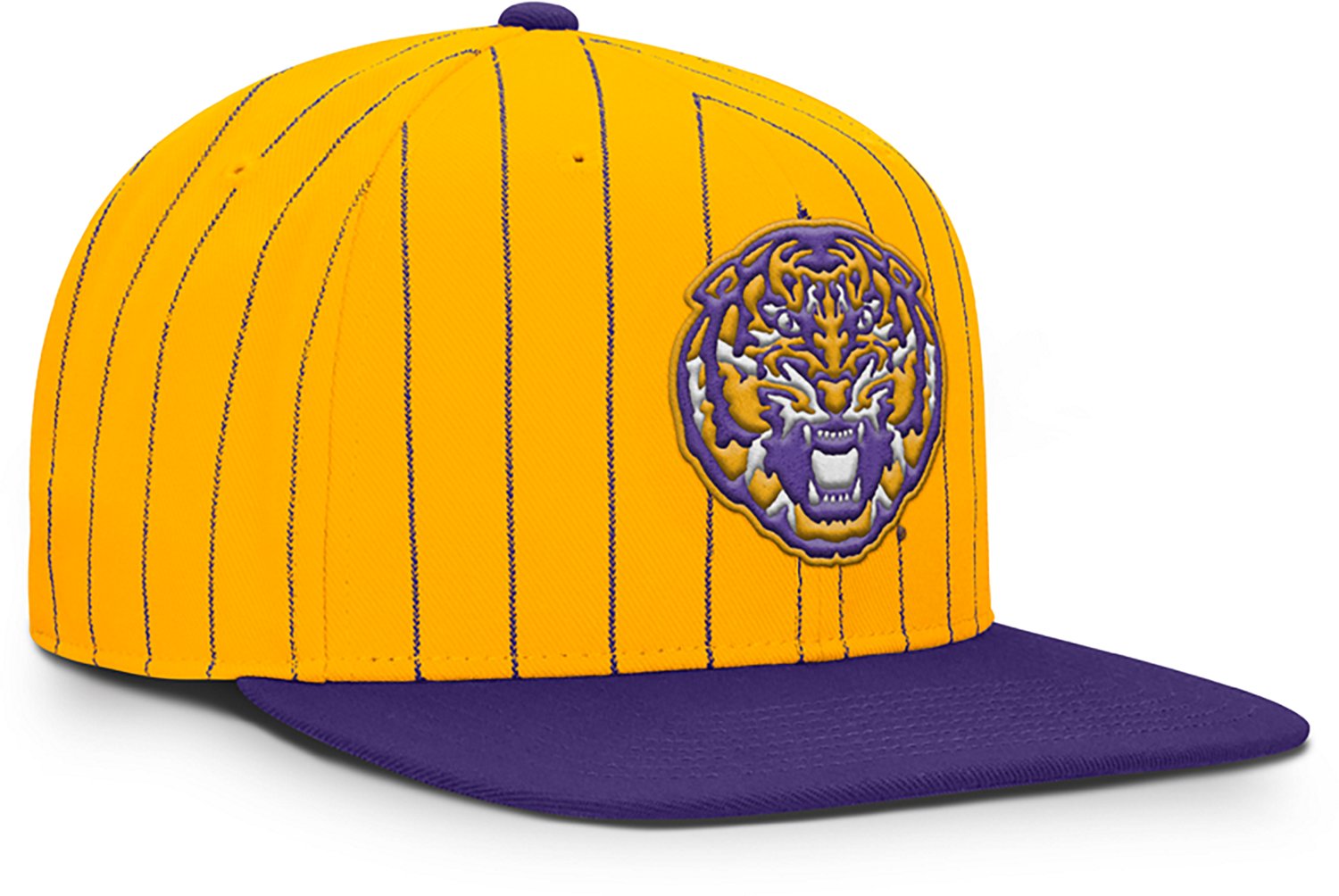 Nike Men's Louisiana State University Pro Primetime Baseball Pinstripe Snapback Cap - view number 3