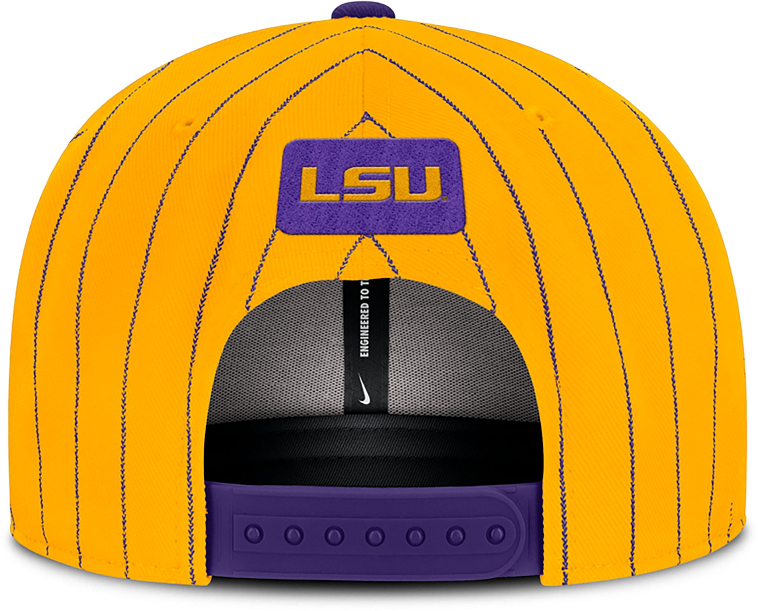 Nike Men's Louisiana State University Pro Primetime Baseball Pinstripe Snapback Cap