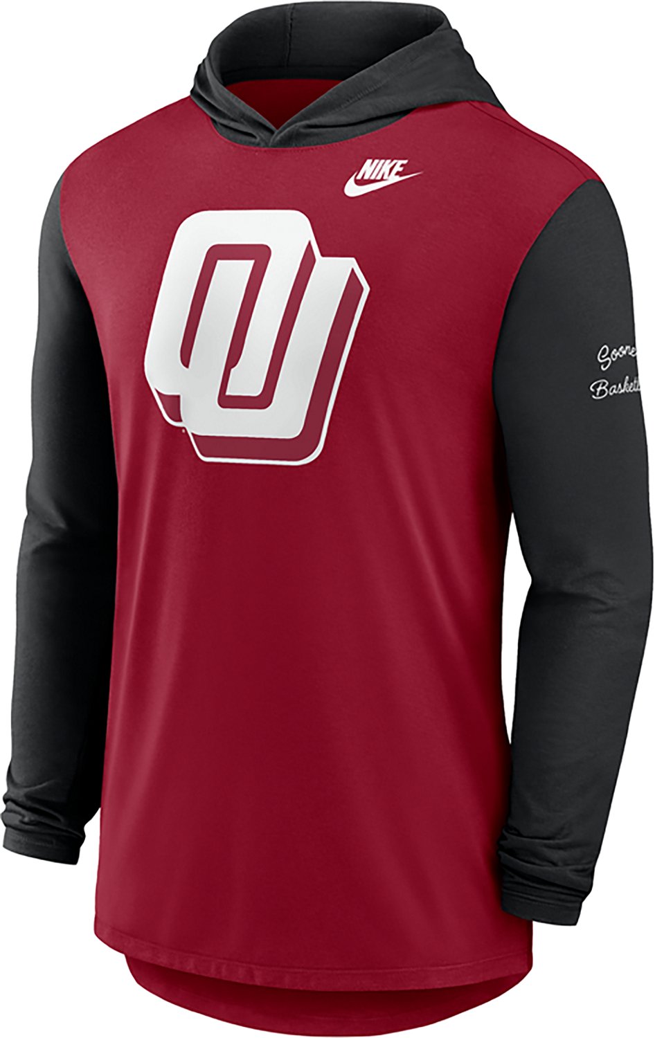 Nike Men's Oklahoma Sooners Legacy Hooded Long Sleeve T-shirt - view number 2