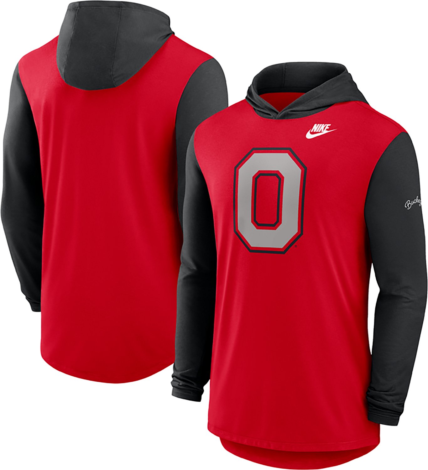 Nike Men's Ohio State Buckeyes Legacy Hooded Long Sleeve T-shirt
