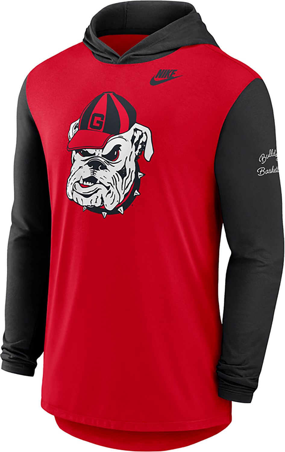 Nike Men's Georgia Bulldogs Legacy Hooded Long Sleeve T-shirt - view number 2