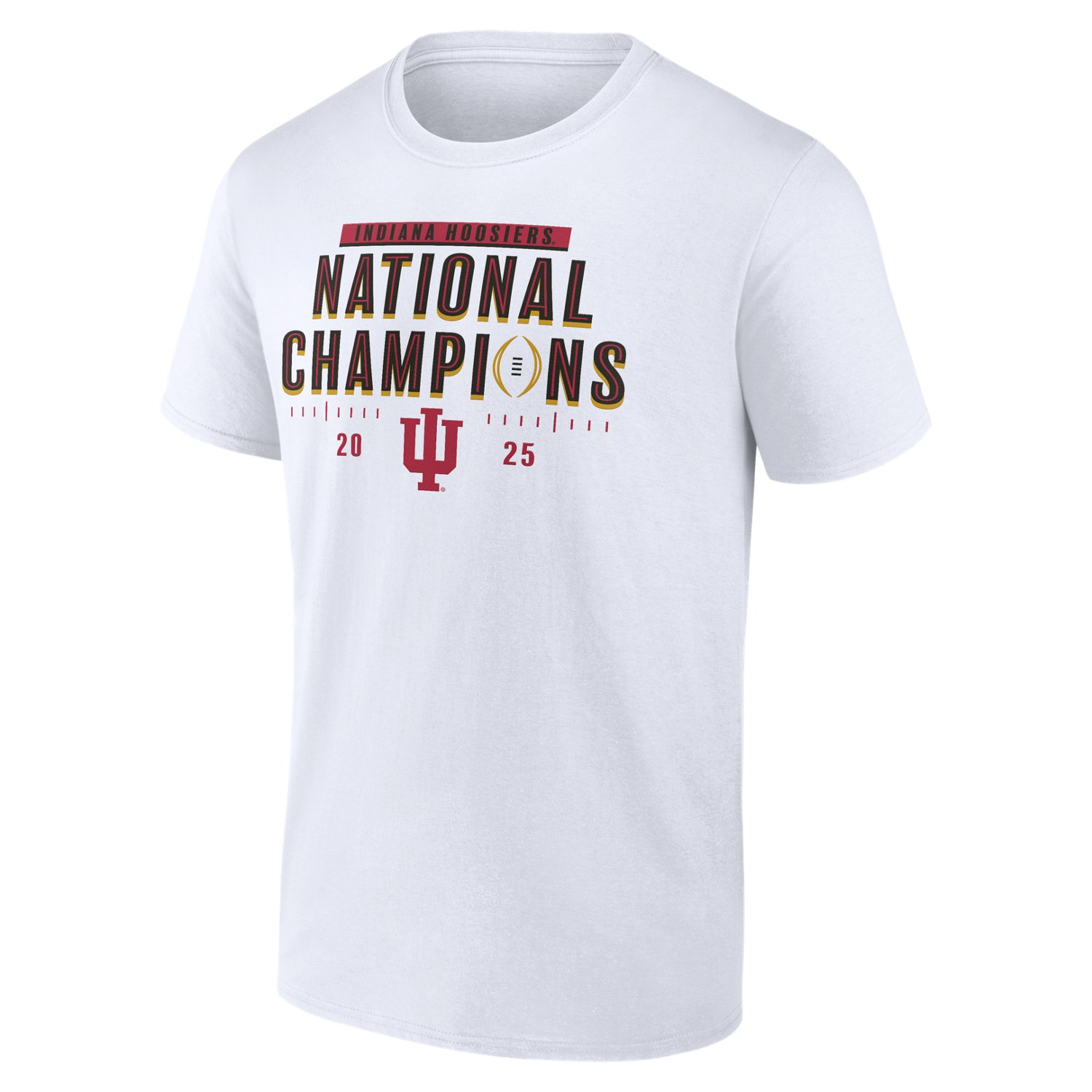 Fanatics Men's Indiana University Hoosiers 2025 CFP National Championship Schedule Short Sleeve T-Shirt - view number 2