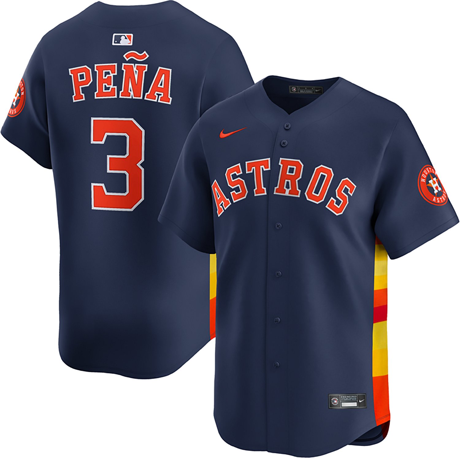 Nike Men's Astros Pena ALT Limited Player N&N Jersey