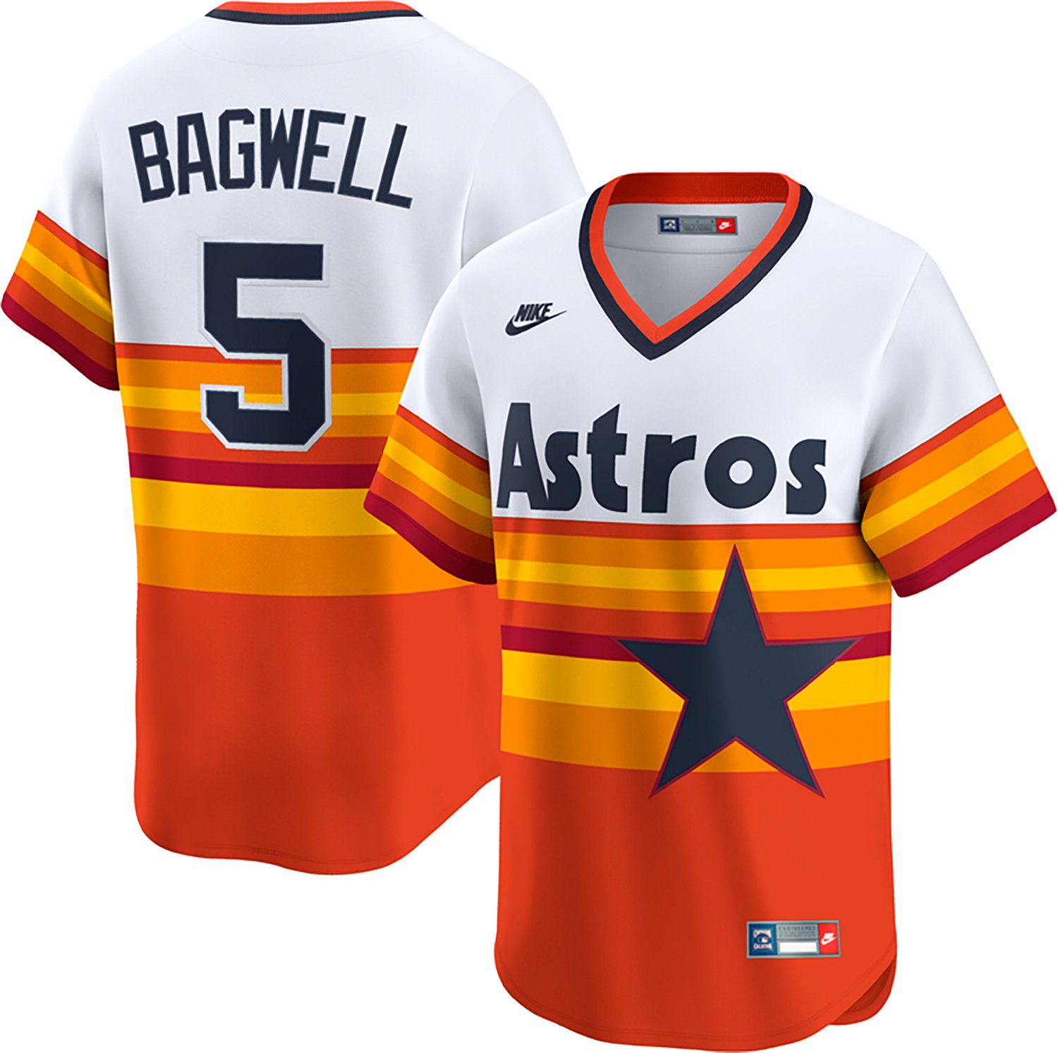 Nike Men's Astros Bagwell Cooperstown '82-'86 Player N&N Jersey