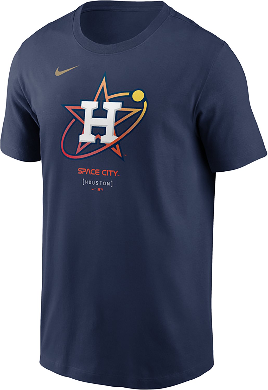 Nike Men's Astros City Connect 1.0 Cotton Wordmark T-shirt - view number 2