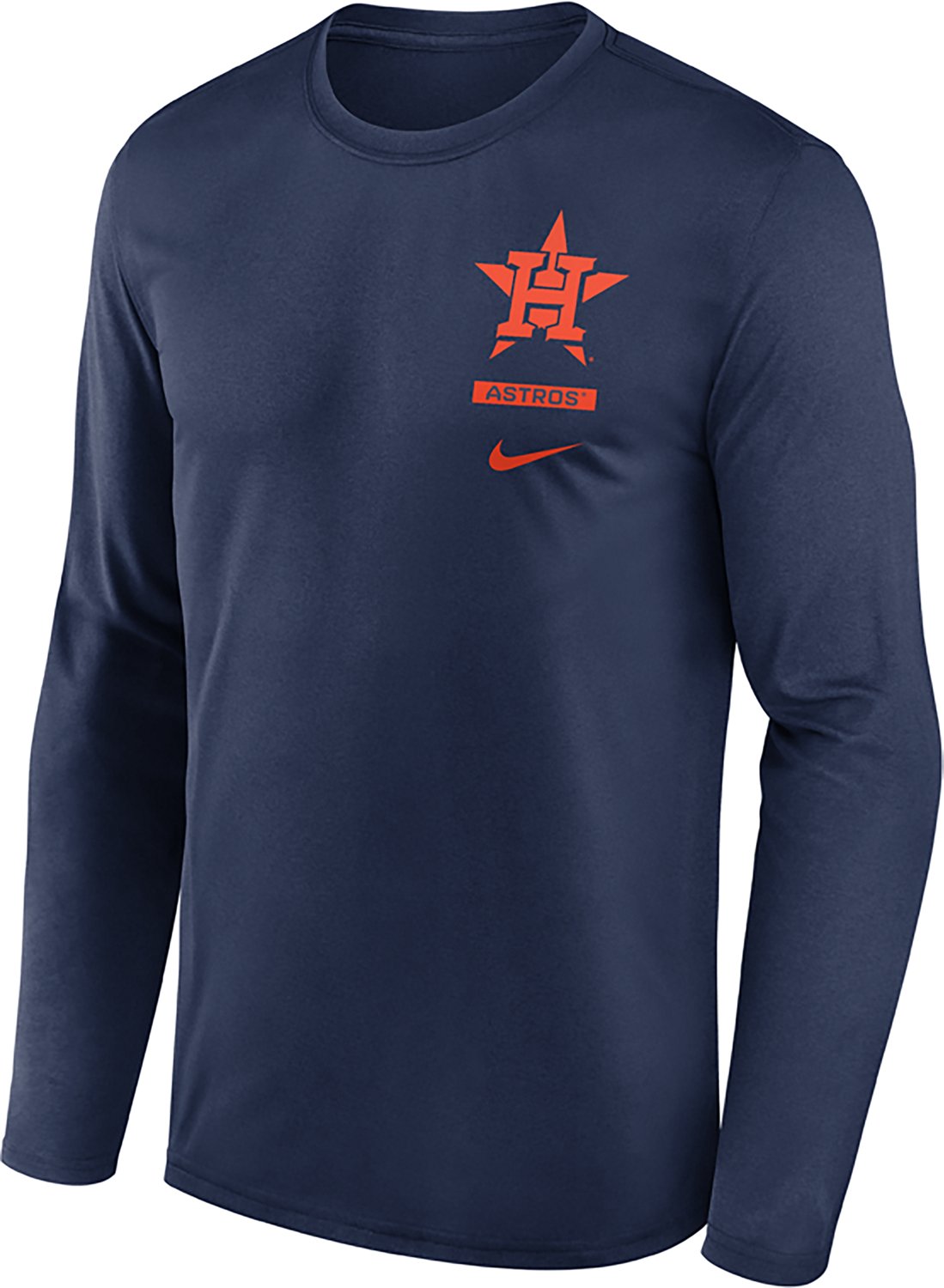 Nike Men's Houston Astros Primetime 2 Hit Legend Long Sleeve Graphic T-shirt - view number 2